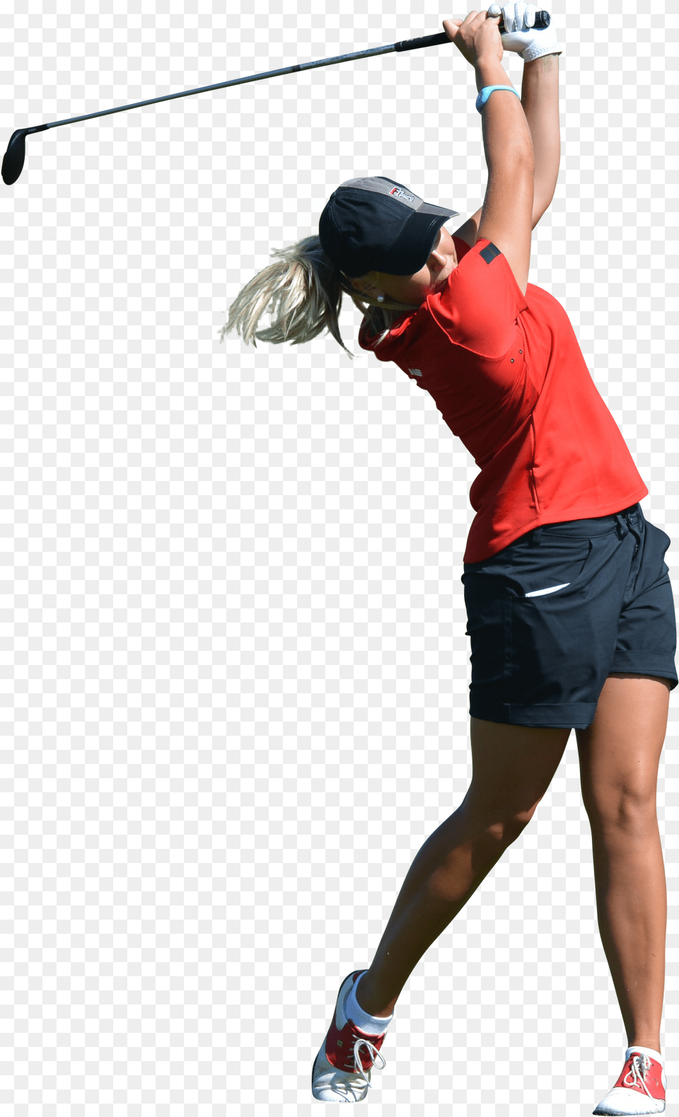Woman Play Golf Woman Playing Golf, Clothing, Shorts, Teen, Person Png Image