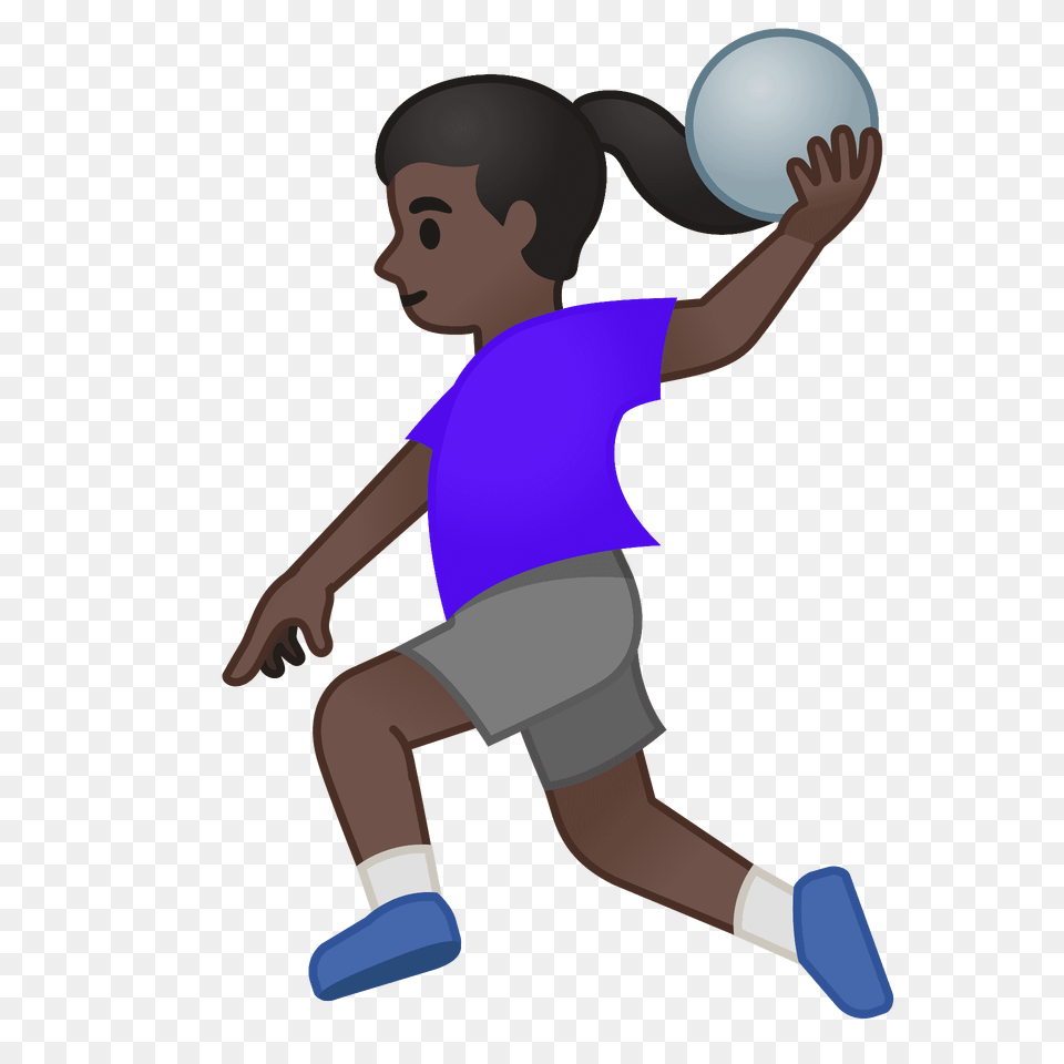 Woman Playing Handball Emoji Clipart, Sphere, Baby, Person, Clothing Free Transparent Png