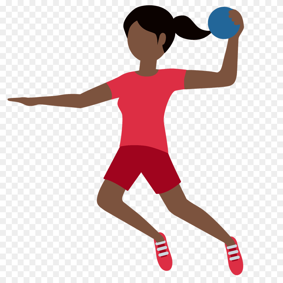 Woman Playing Handball Emoji Clipart, Ball, Sport, Person, Sphere Free Transparent Png