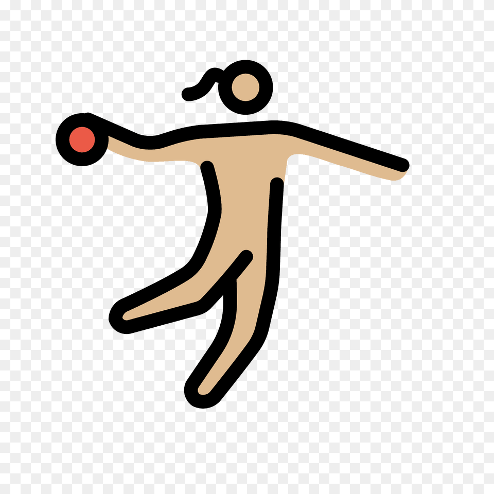 Woman Playing Handball Emoji Clipart Free Transparent Png