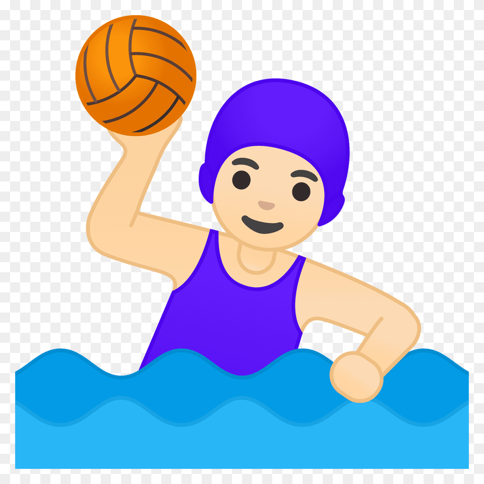 Woman Playing Water Polo Emoji Clipart, Clothing, Hat, Cap, Sport Free Png Download