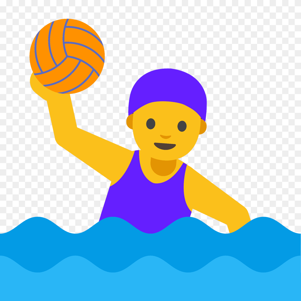 Woman Playing Water Polo Emoji Clipart, Hat, Cap, Clothing, Swimming Png Image