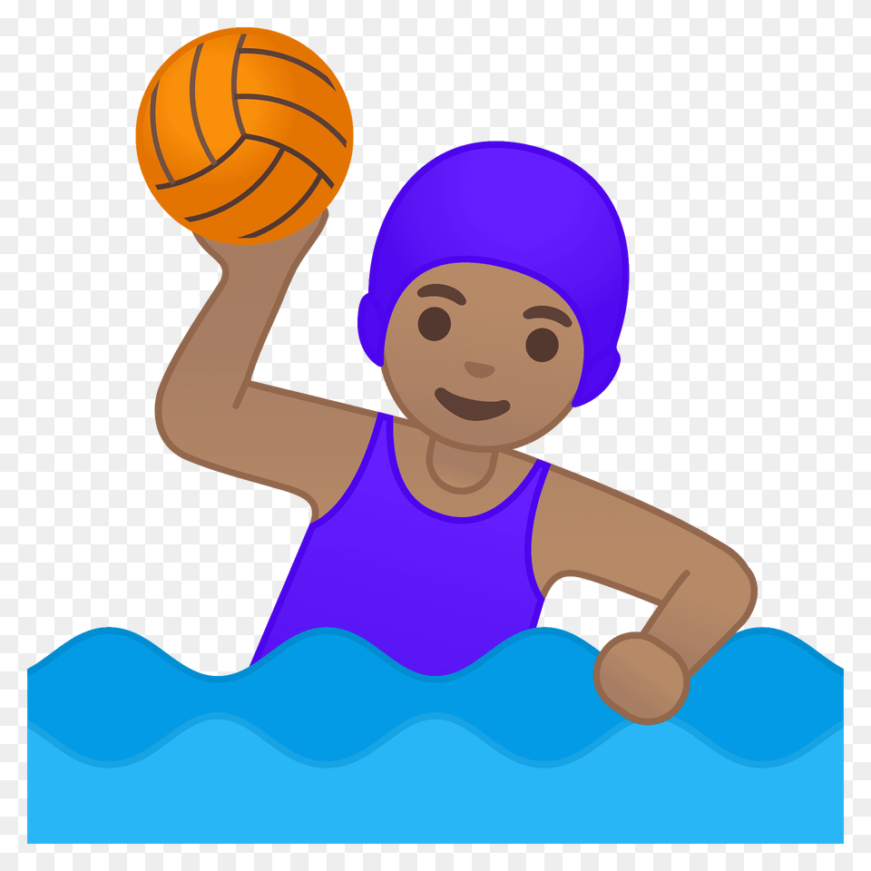 Woman Playing Water Polo Emoji Clipart, Clothing, Hat, Cap, Swimwear Png