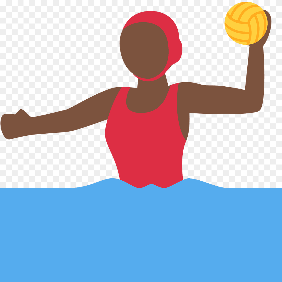 Woman Playing Water Polo Emoji Clipart, Cap, Clothing, Hat, Person Png Image
