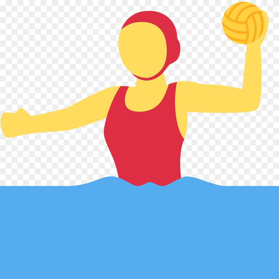 Woman Playing Water Polo Emoji Clipart, Cap, Clothing, Hat, Baby Free Png