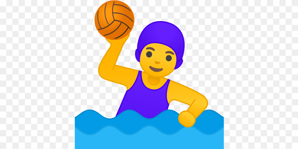 Woman Playing Water Polo Emoji Waterpolo, Clothing, Hat, Cap, Sport Png Image