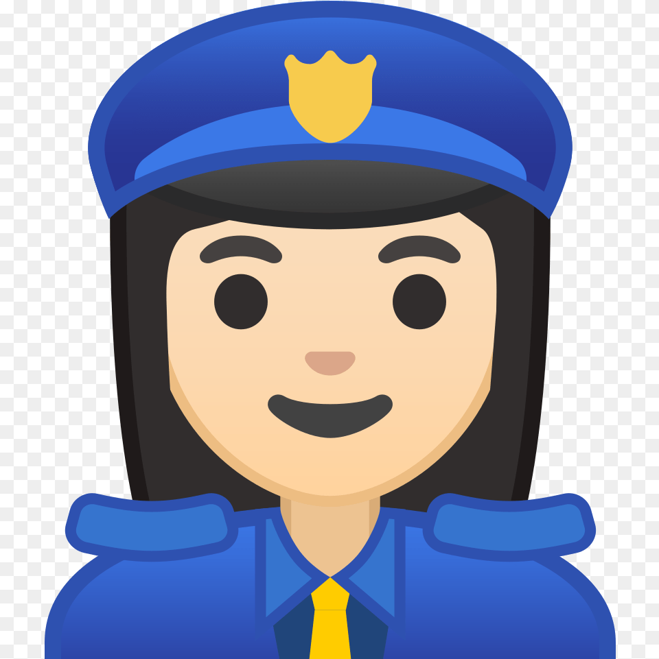 Woman Police Officer Light Skin Tone Icon Emoji Policia, Captain, Person, Baby, People Free Png Download