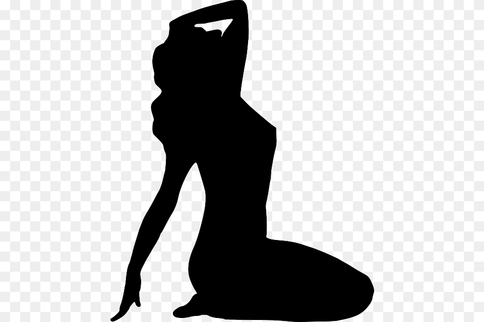 Woman Posing Pin Up Girl Stripper Sexy Sitting Pin Up Silhouette, Adult, Female, Person, Kneeling Png Image