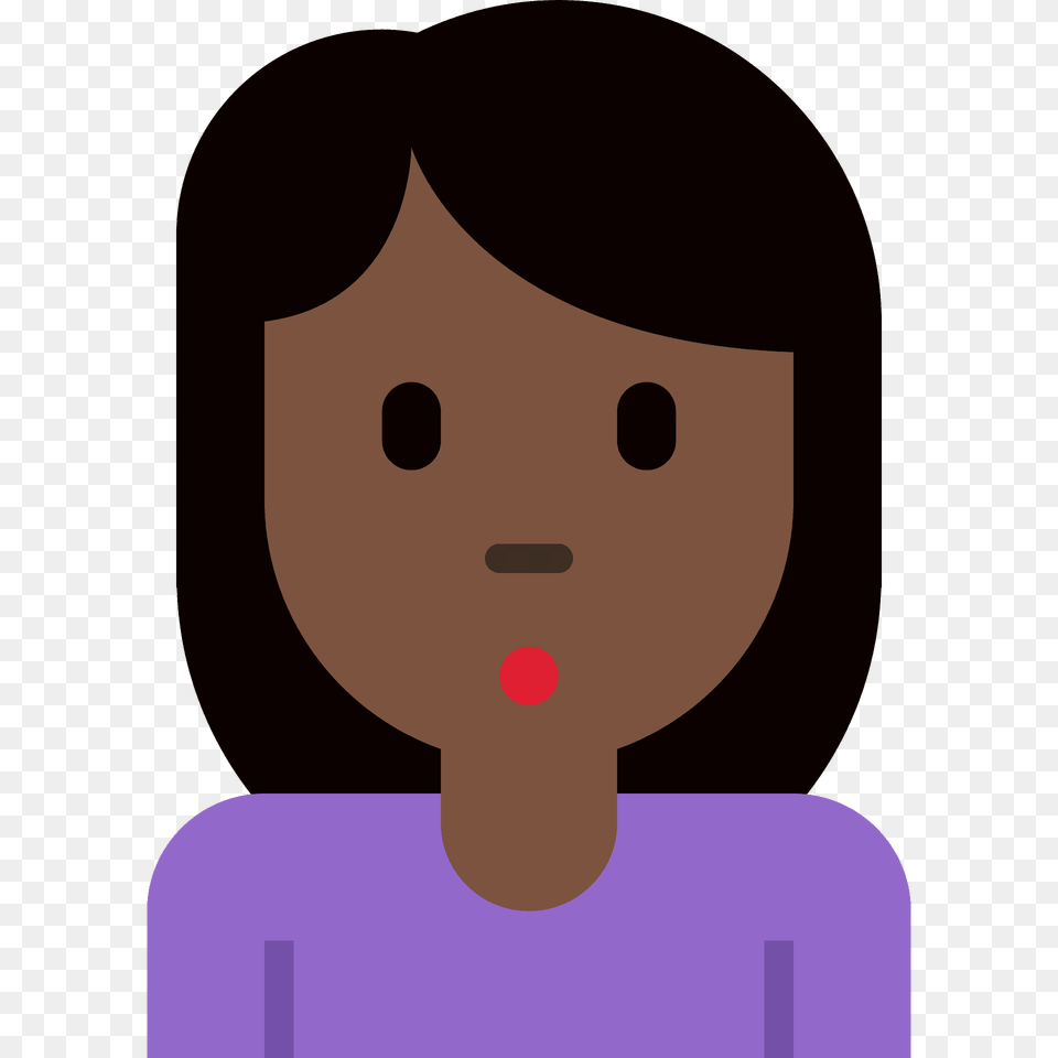 Woman Pouting Emoji Clipart, Person, Head, Face Png Image