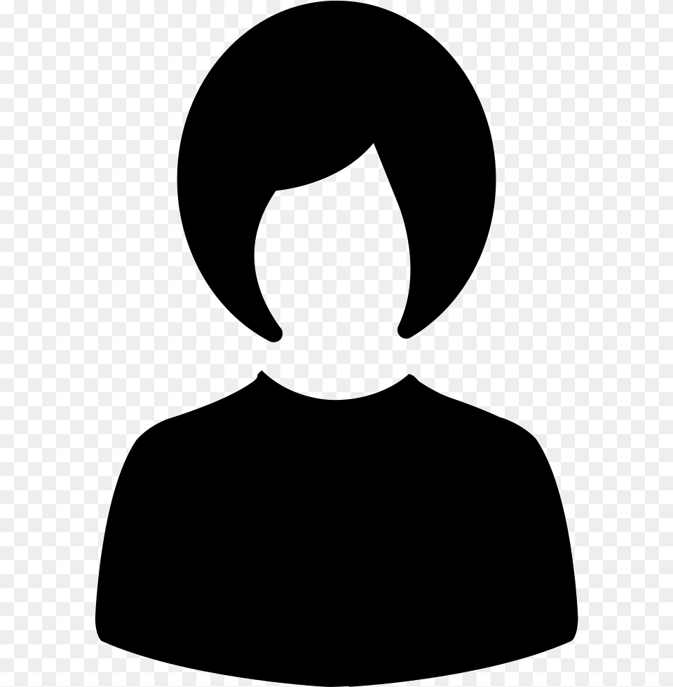 Woman Profile Black Woman Profile Icon, Silhouette, Stencil, Adult, Female Free Png Download