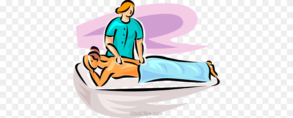 Woman Receiving A Massage Royalty Vector Clip Art, Person, Patient, Face, Head Free Png Download