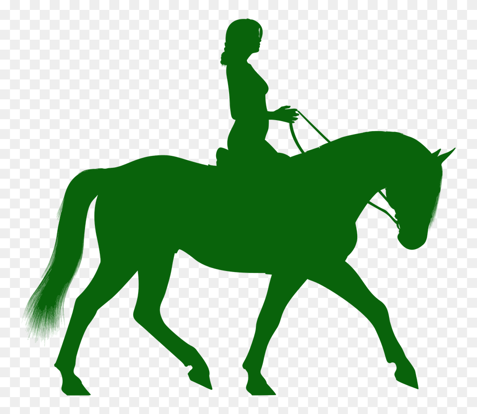 Woman Riding Horse Silhouette, Person, Animal, Mammal Free Png Download
