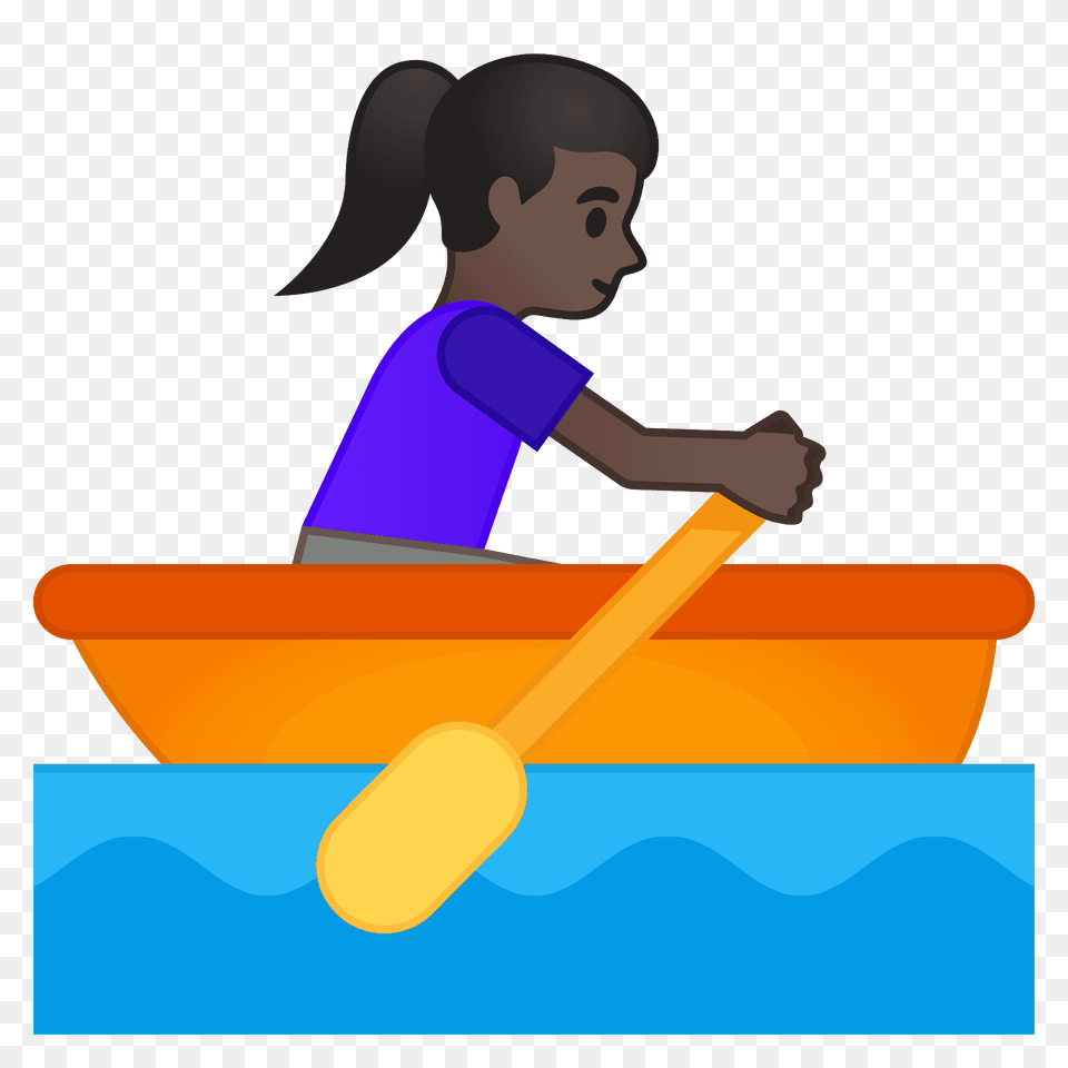 Woman Rowing Boat Emoji Clipart, Person, Face, Head Free Png