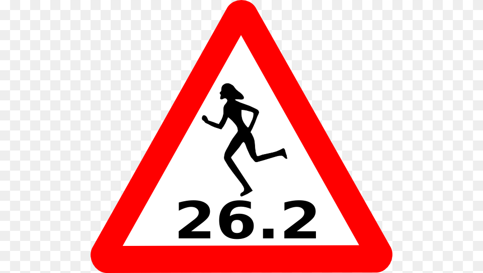 Woman Running Clip Art, Sign, Symbol, Road Sign, Adult Free Png Download