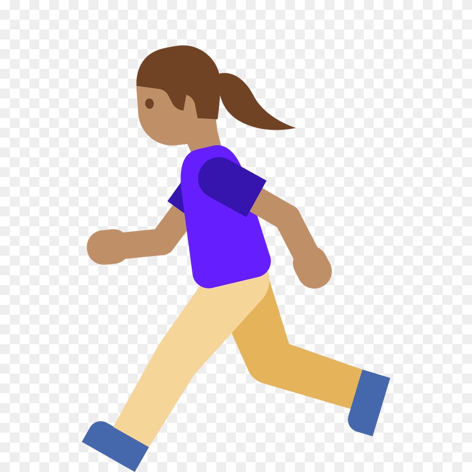 Woman Running Emoji Clipart, Person, Walking, Face, Head Png