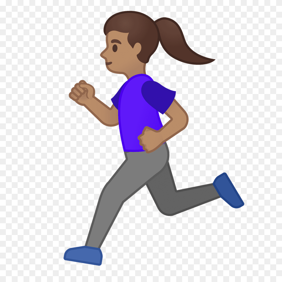 Woman Running Emoji Clipart, Baby, Person, Face, Head Png