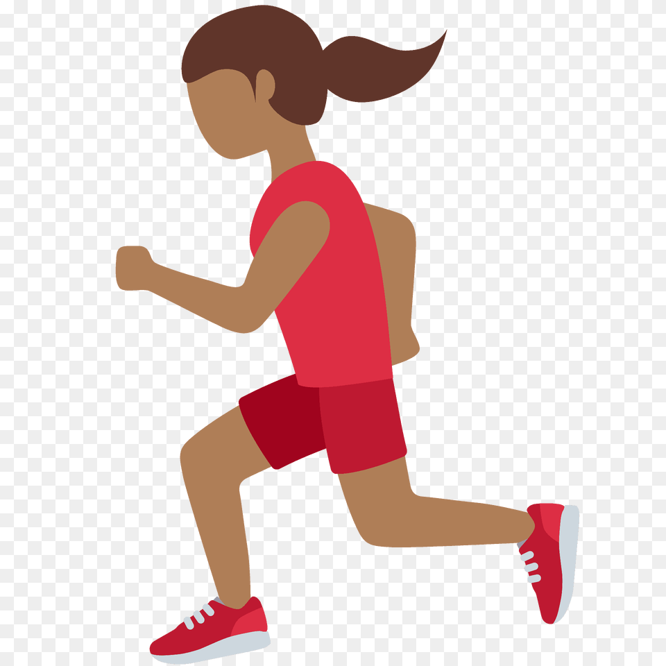 Woman Running Emoji Clipart, Person, Face, Head Free Png Download