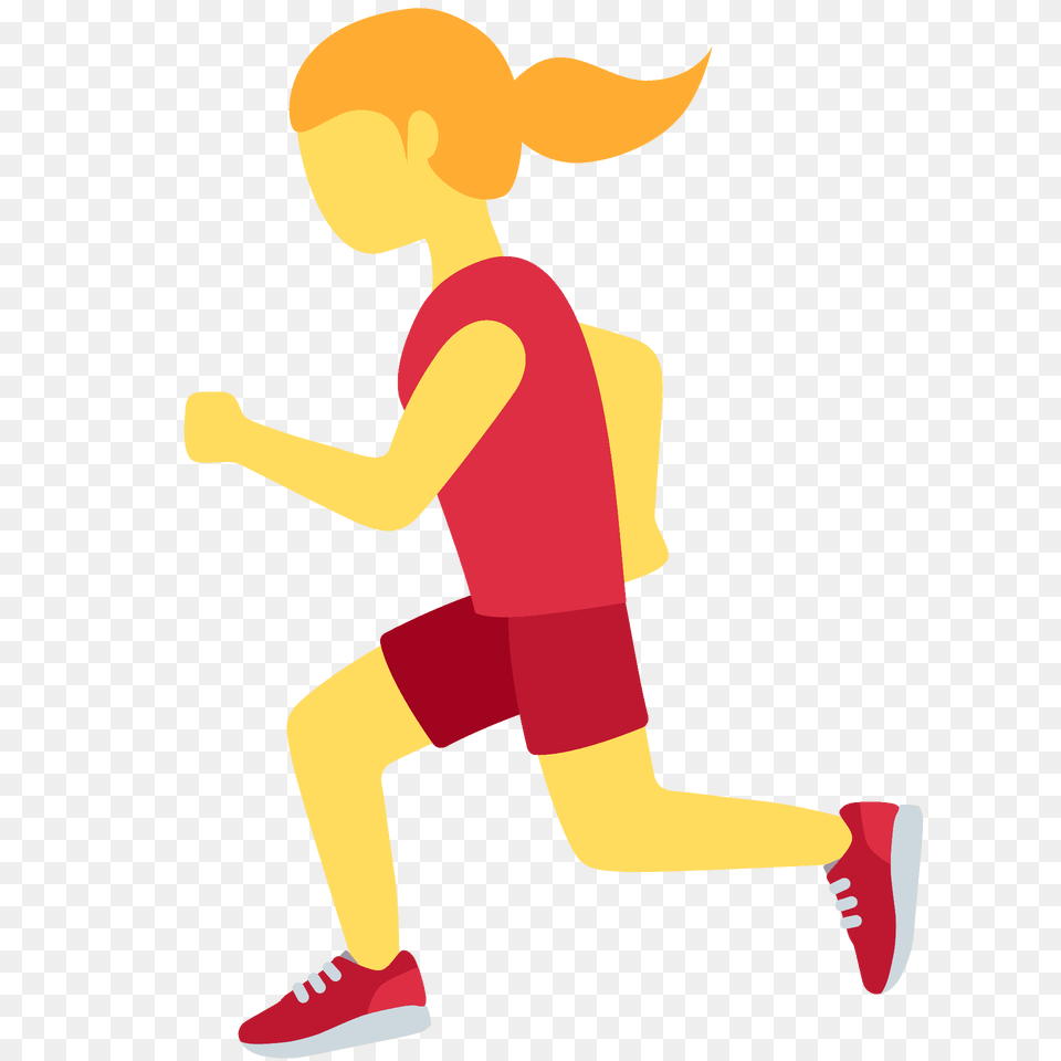 Woman Running Emoji Clipart, Person Png Image