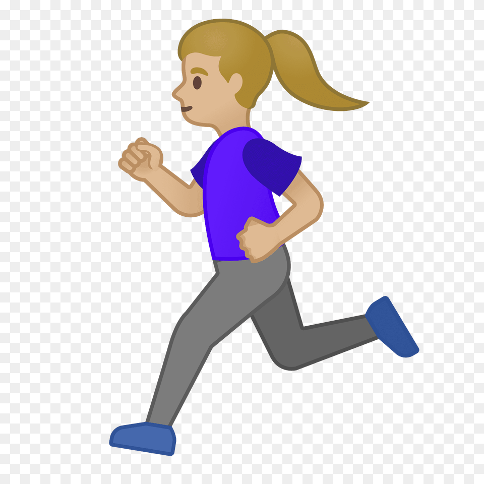 Woman Running Emoji Clipart, Person, Walking, Baby, Face Png Image