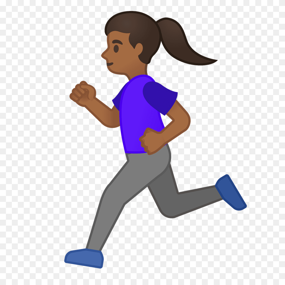 Woman Running Emoji Clipart, Baby, Person, Face, Head Free Png Download