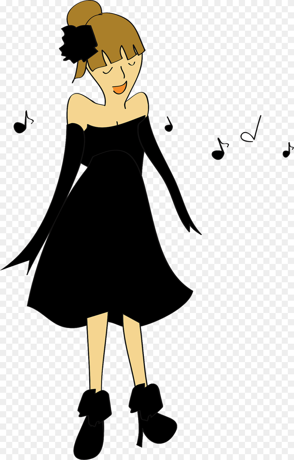 Woman S Singing Clipart, Book, Publication, Comics, Adult Free Png Download