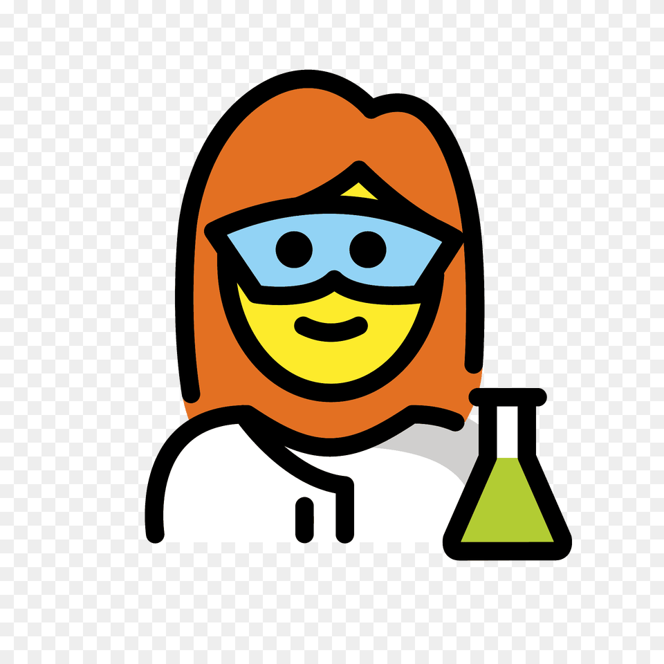 Woman Scientist Emoji Clipart, Photography, Cartoon, Face, Head Png Image