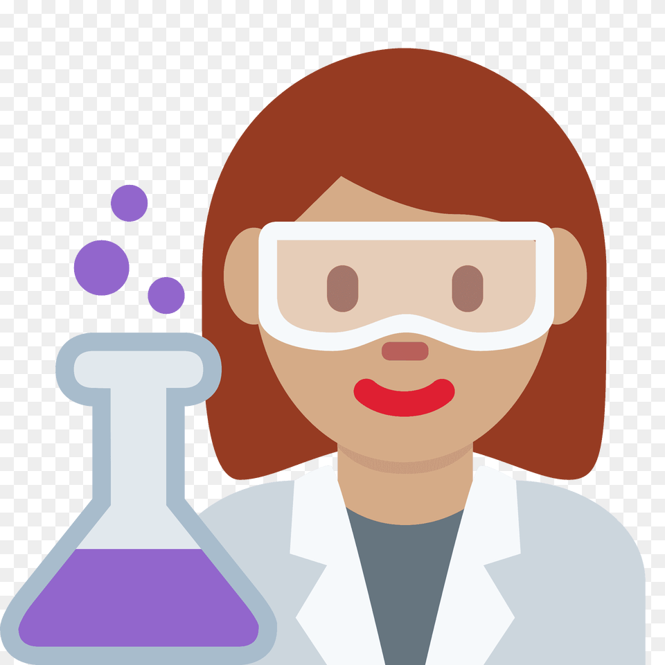 Woman Scientist Emoji Clipart, Clothing, Coat, Lab Coat, Photography Png Image