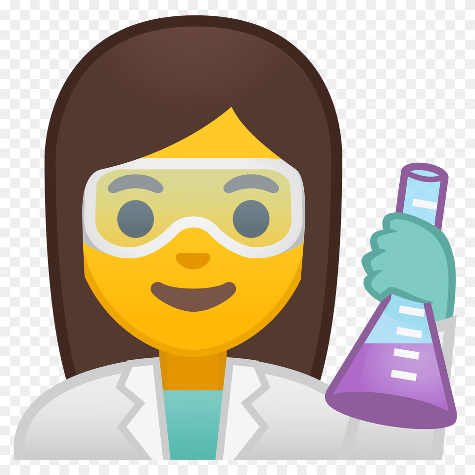 Woman Scientist Emoji Clipart, Clothing, Coat, Face, Head Free Png Download