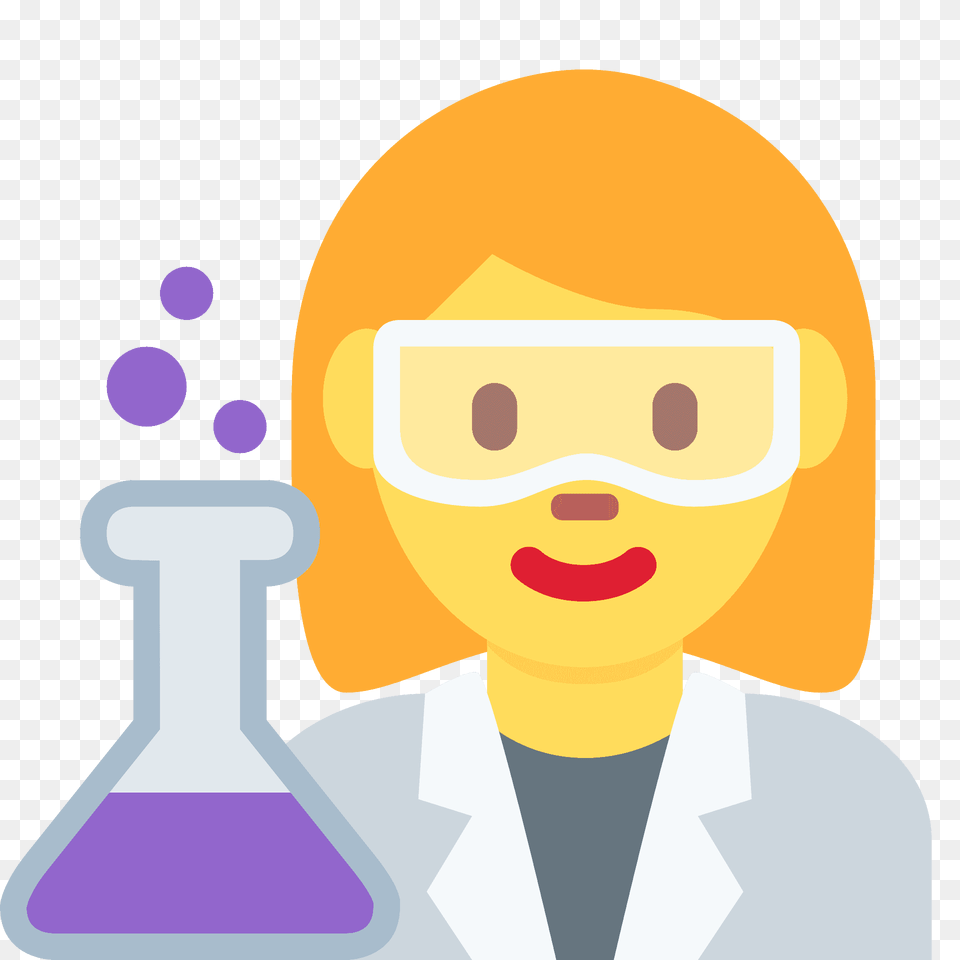 Woman Scientist Emoji Clipart, Clothing, Coat, Lab Coat, Photography Png Image