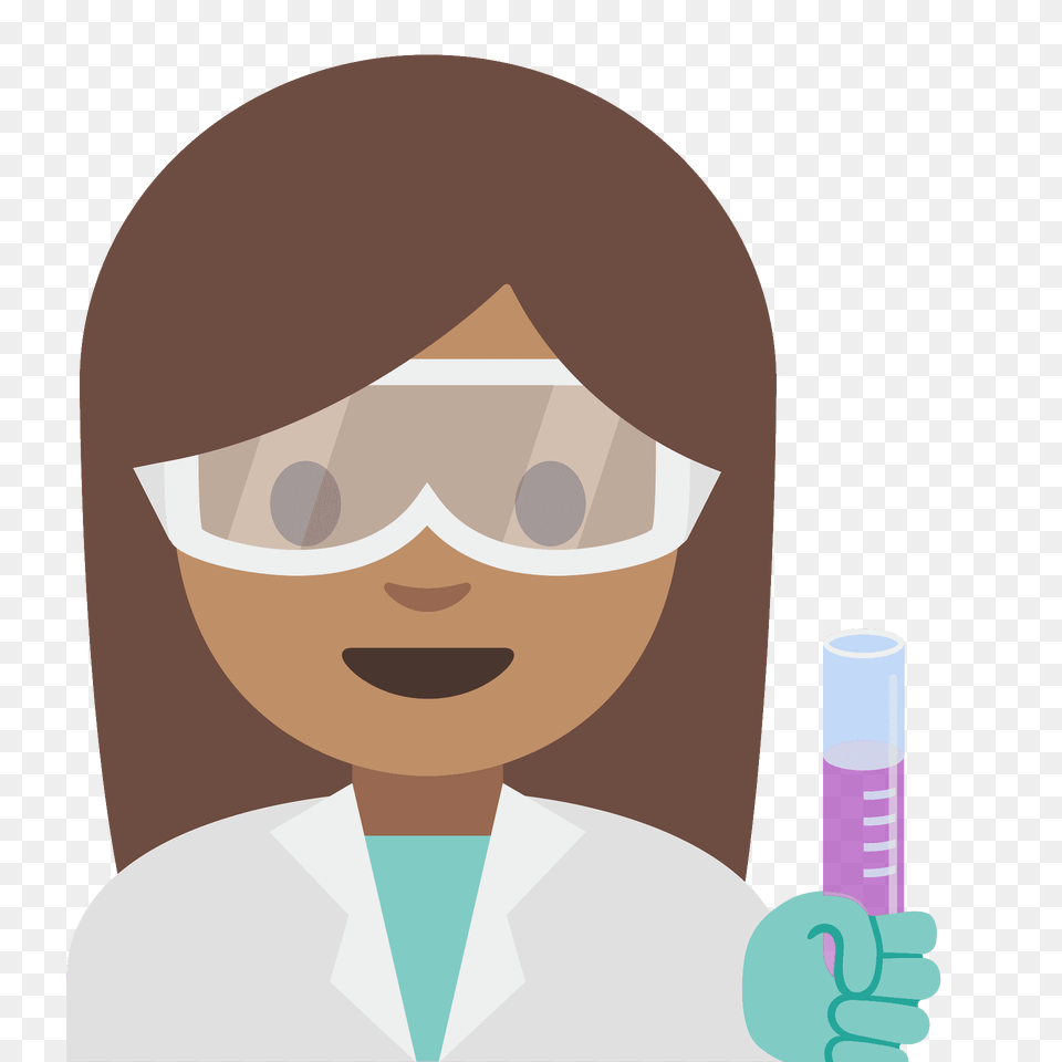 Woman Scientist Emoji Clipart, Clothing, Coat, Lab Coat, Adult Free Transparent Png