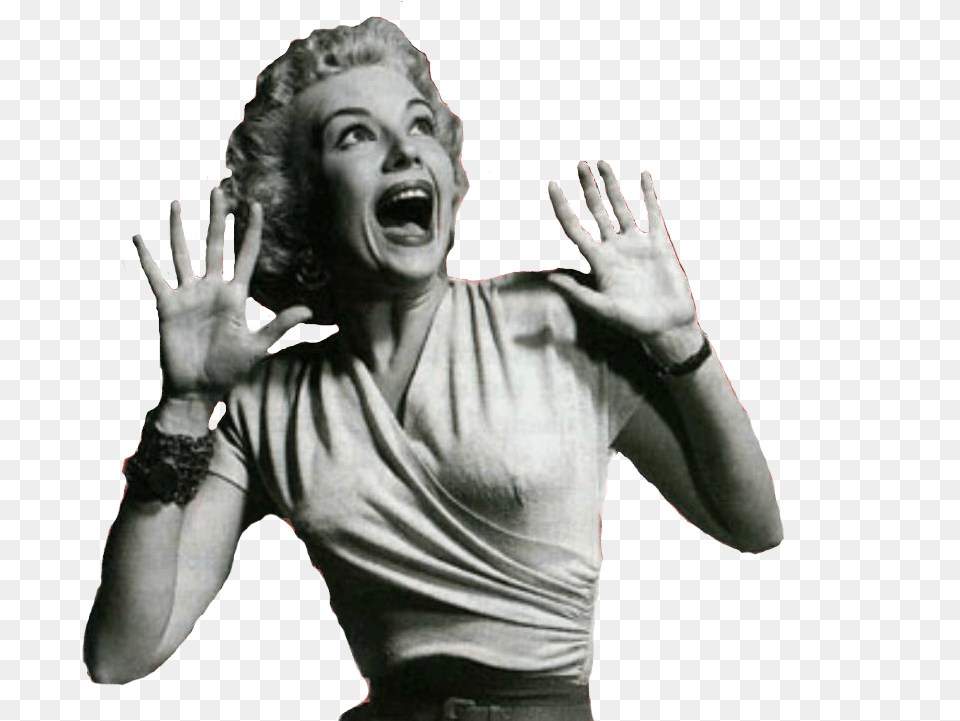 Woman Scream Horror Classic Movie Woman Screaming Horror Movie, Adult, Face, Female, Head Free Png Download