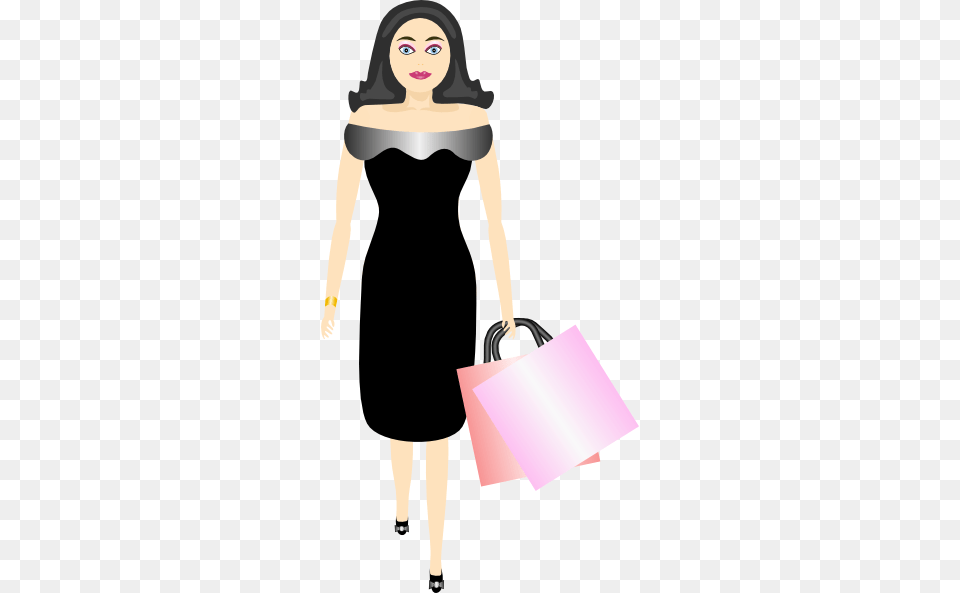 Woman Shopping Clip Art, Bag, Person, Accessories, Handbag Free Transparent Png