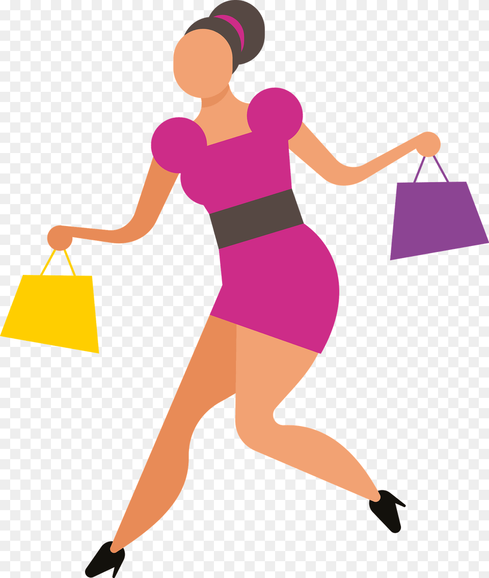 Woman Shopping Clipart, Person, Accessories, Bag, Handbag Free Png Download