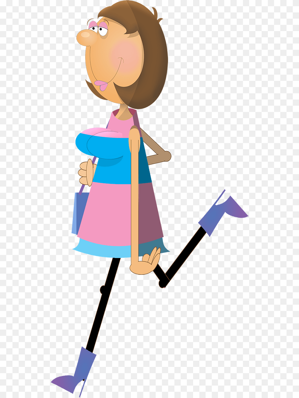 Woman Shopping Clipart, Cleaning, Person, Clothing, Coat Png