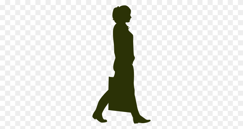 Woman Shopping Silhouette, Kneeling, Person, Walking, Face Png Image