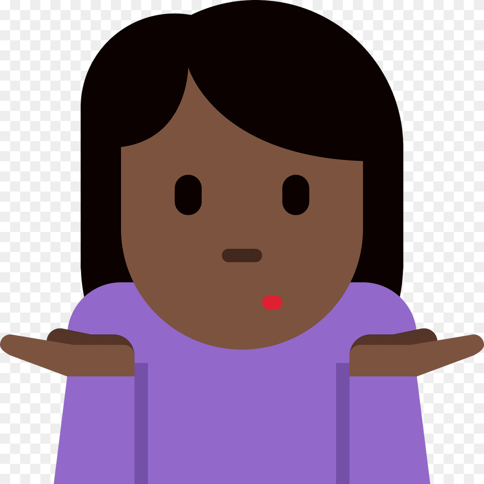 Woman Shrugging Emoji Clipart, Baby, Person Free Transparent Png