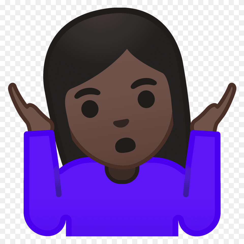 Woman Shrugging Emoji Clipart, Body Part, Finger, Hand, Person Free Png Download