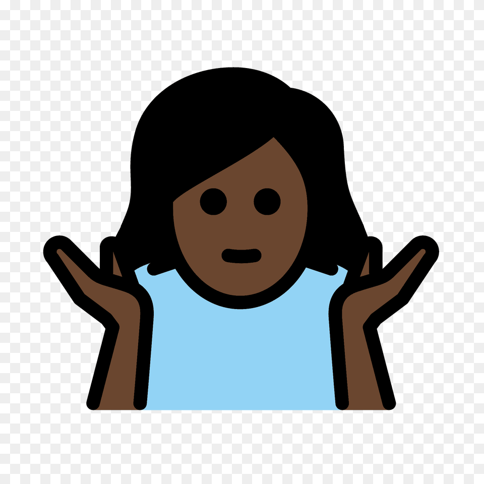 Woman Shrugging Emoji Clipart, Face, Head, Person, Photography Free Transparent Png