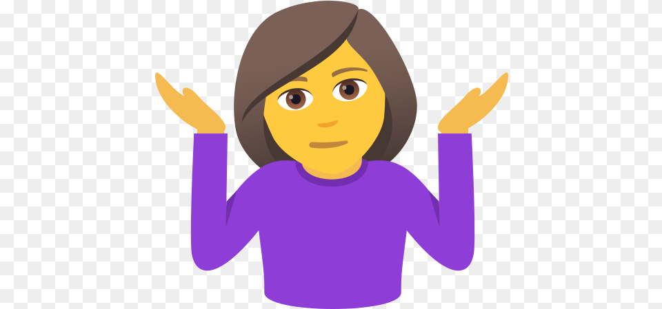 Woman Shrugging Her Shoulders To Copy Emoji Persona, Sleeve, Long Sleeve, Clothing, Person Free Transparent Png
