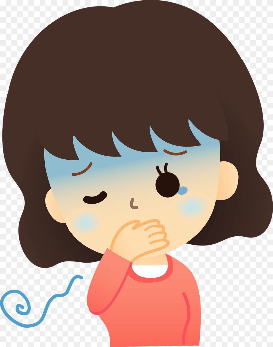 Woman Sick With Nausea And Vomiting Clipart, Baby, Person, Head, Face Free Png