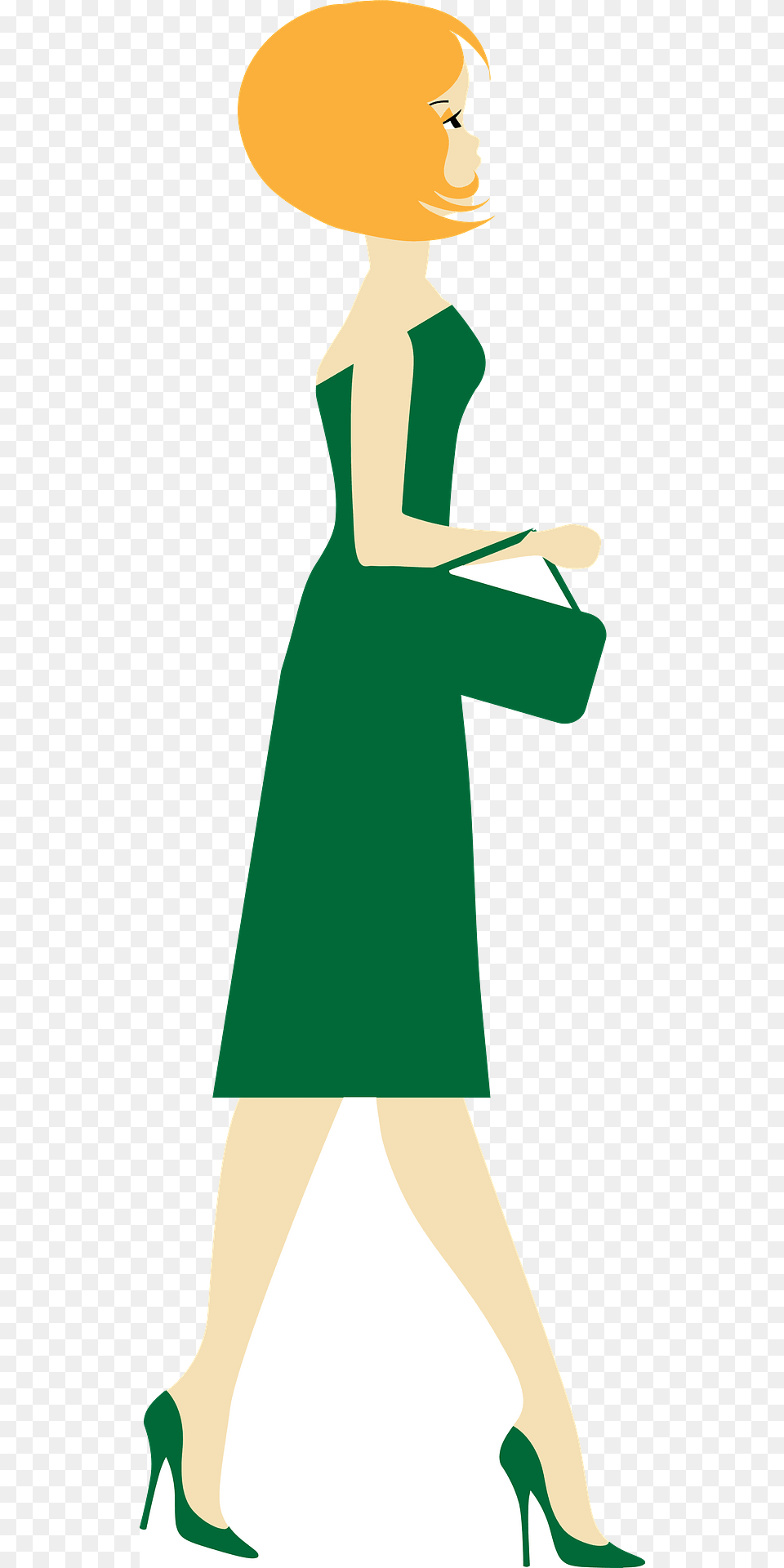 Woman Side View Clipart, Adult, Person, Female, Dress Png