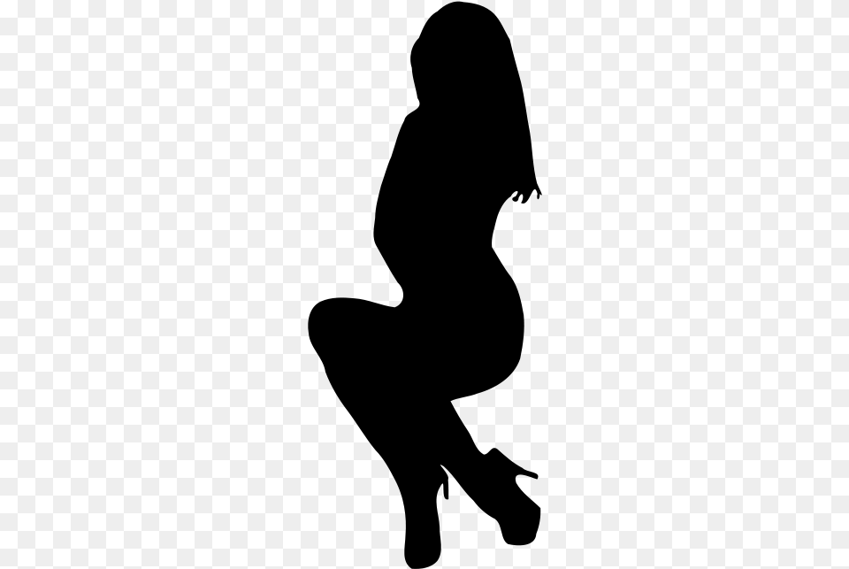 Woman Silhouette 27 Svg Clip Arts, Gray Free Png Download