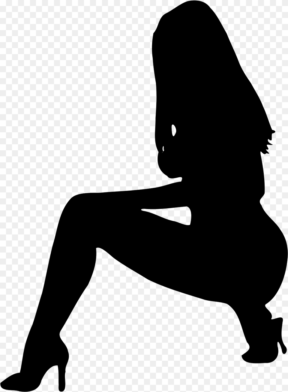 Woman Silhouette 52 Clip Arts Sitting Woman Silhouette Shape, Gray Free Transparent Png