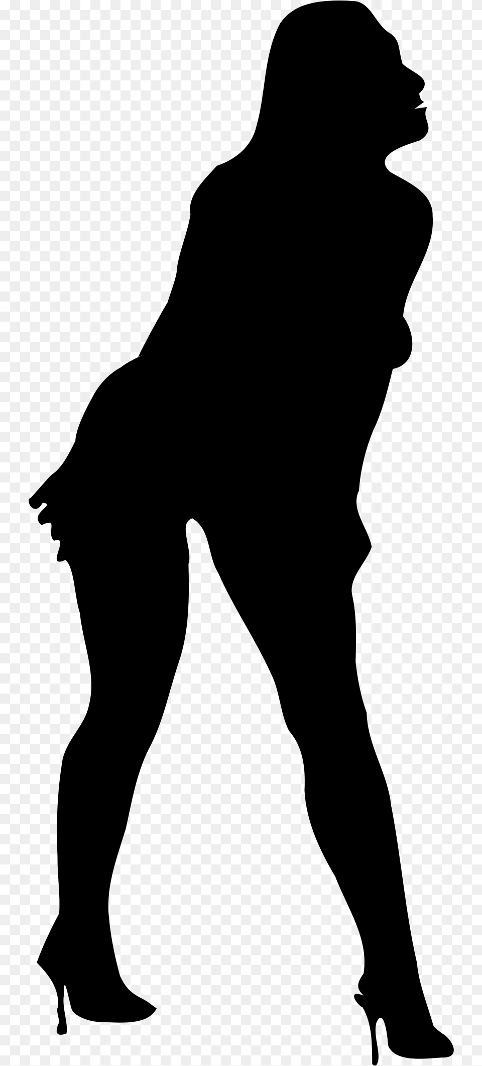 Woman Silhouette 56 Clip Arts Silhouette, Gray Png Image