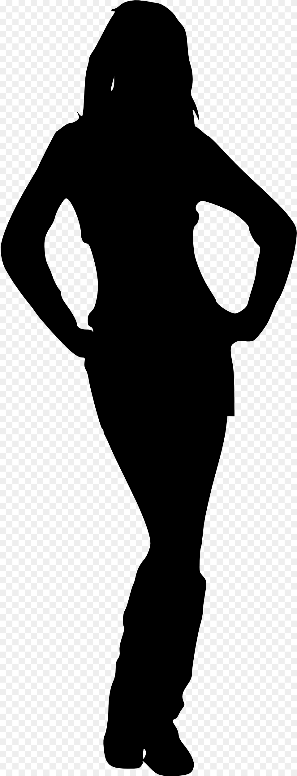 Woman Silhouette Black Outline Of Women, Gray Free Png