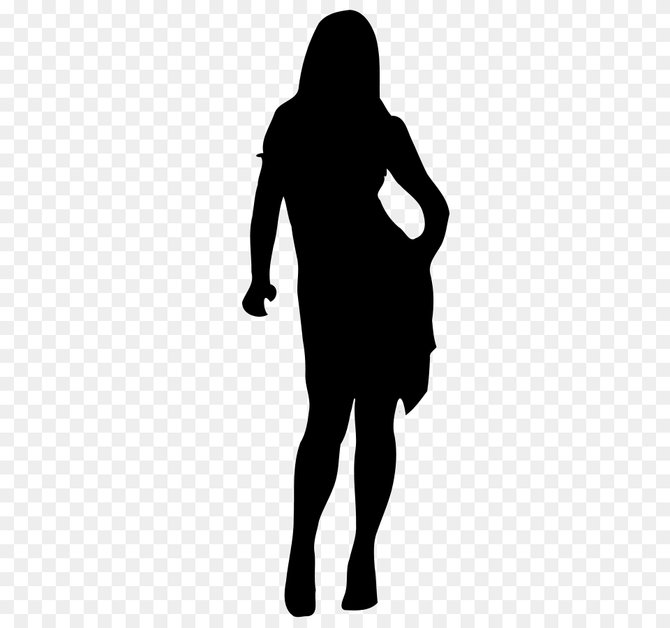 Woman Silhouette Clip Arts Download, Gray Free Png