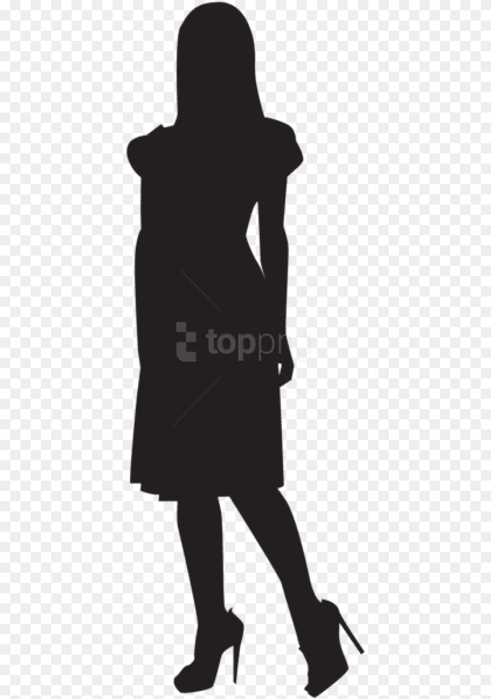 Woman Silhouette Clipart, Person, Walking, Clothing, Footwear Free Png