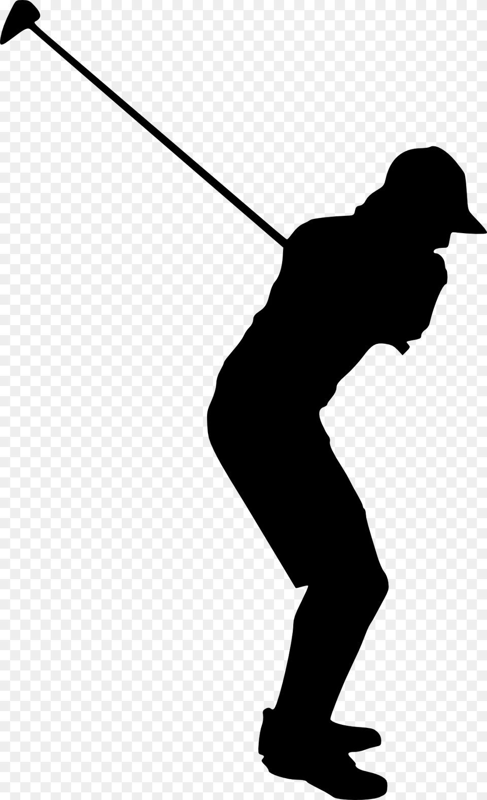 Woman Silhouette Golf, People, Person, Adult, Male Free Transparent Png