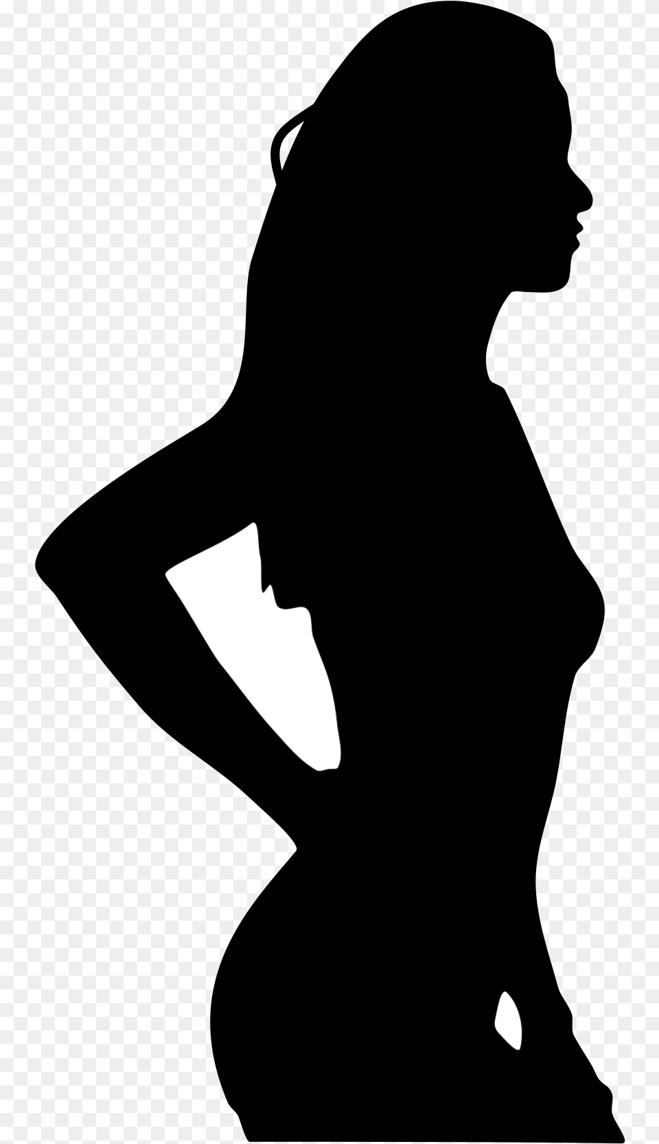 Woman Silhouette Icon, Weapon, Astronomy, Moon, Nature Png Image