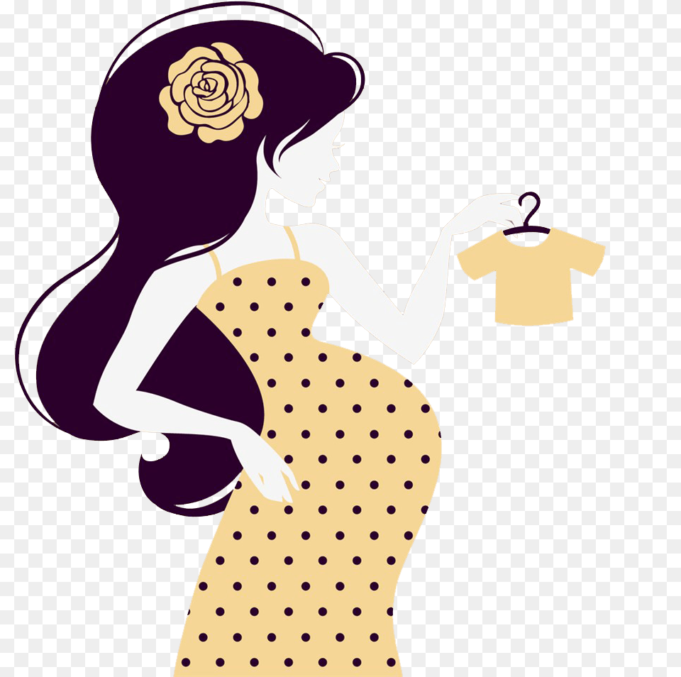 Woman Silhouette Pregnancy Illustration Embarazo Imagenes En Caricatura, Pattern, Person, Adult, Female Png